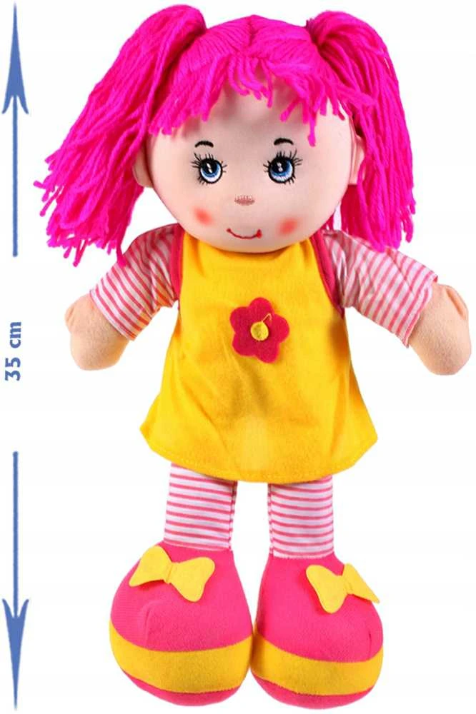 Malplay Minkštas žaislas Skudurinė lėlė Maika, 35 cm