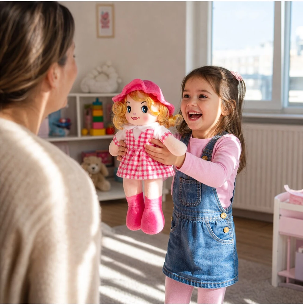 Malplay Minkštas žaislas Skudurinė lėlė Zofia, 35 cm