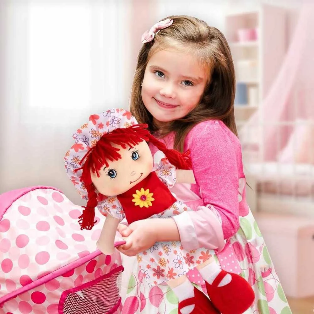 Malplay Minkštas žaislas Skudurinė lėlė Peppi, 42 cm
