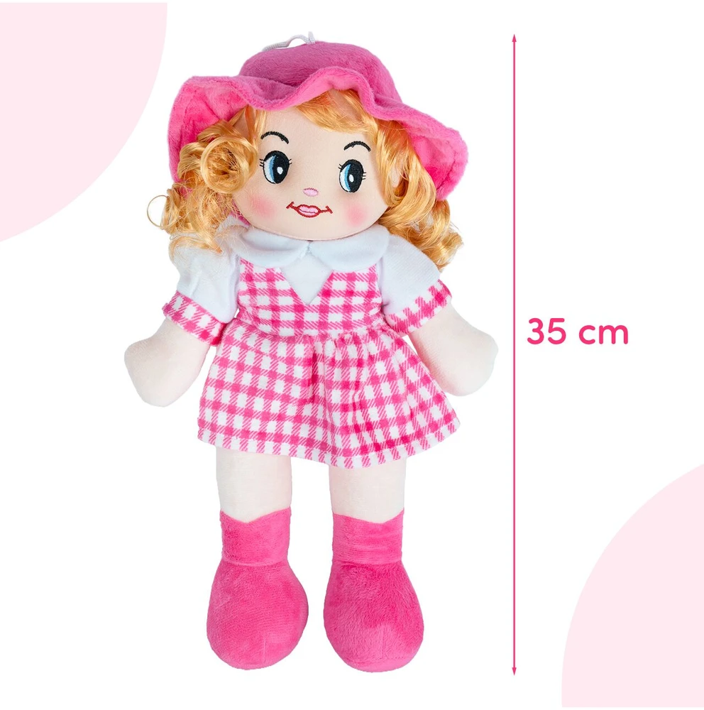 Malplay Minkštas žaislas Skudurinė lėlė Zofia, 35 cm