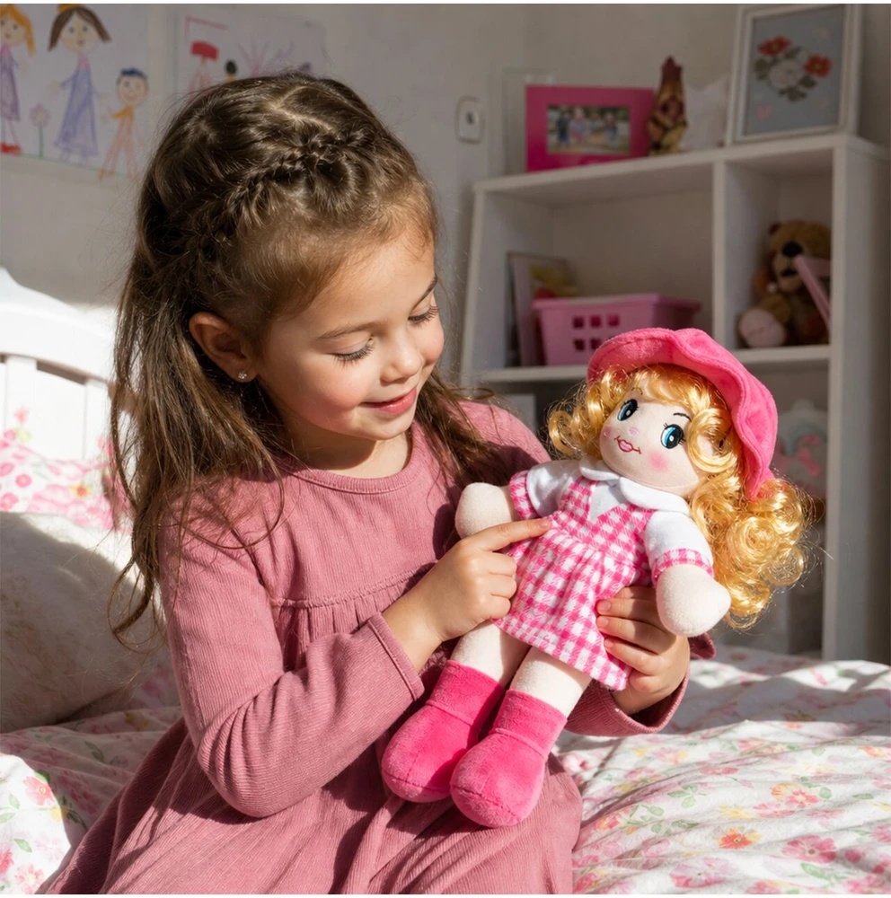 Malplay Minkštas žaislas Skudurinė lėlė Zofia, 35 cm