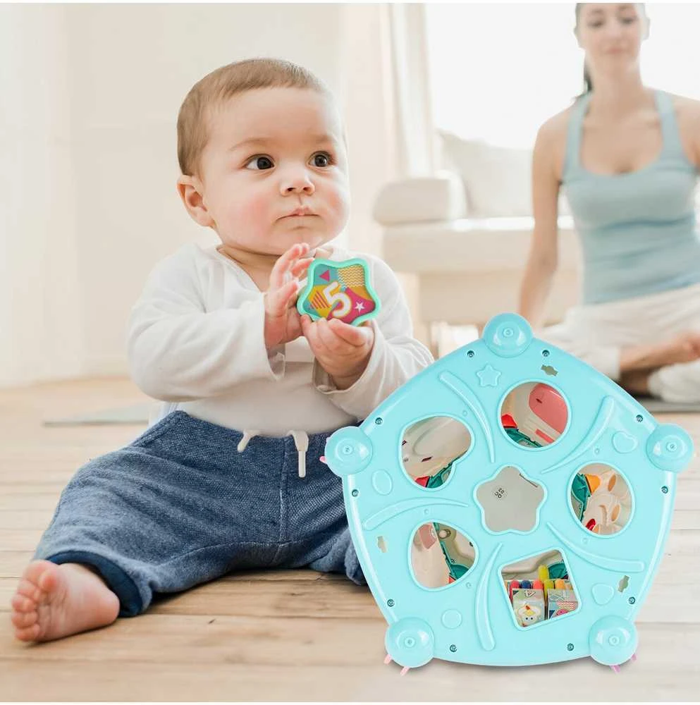 Malplay Mokomasis interaktyvus sensorinis kubas, rūšiuotojas Montessori 7in1