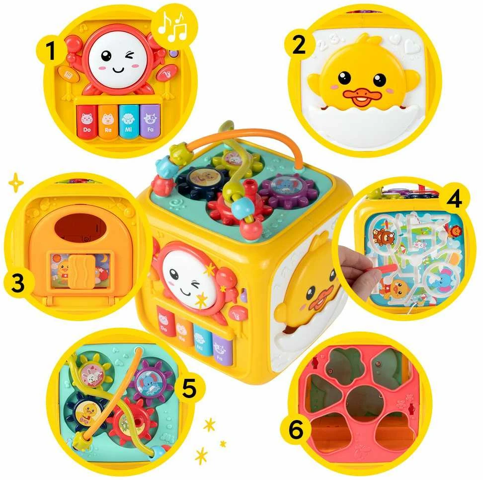 Malplay Montessori lavinamasis muzikinis kubas