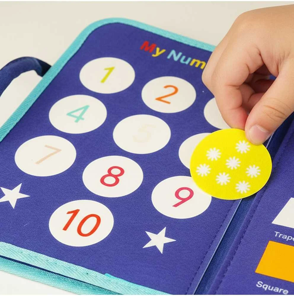 Malplay Montessori manipuliacinė lavinamoji veiklos knyga - lagaminas