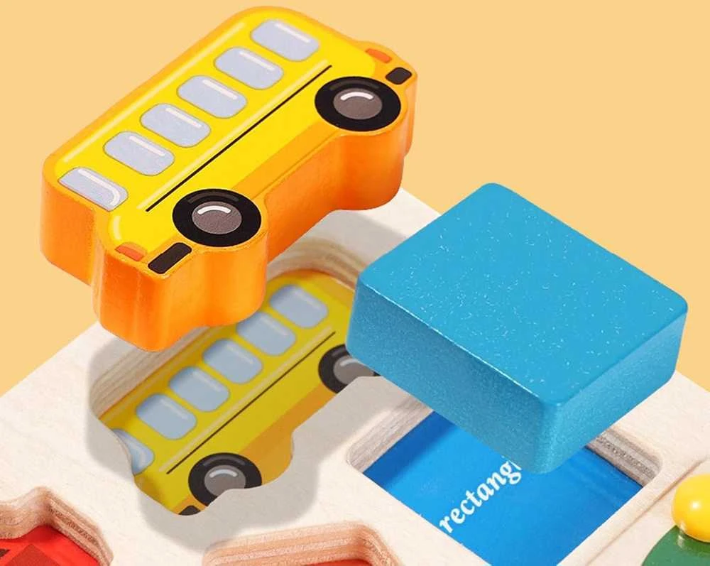 Malplay Montessori medinė magnetinė labirinto lenta Mokausi spalvų ir skaičiuoti