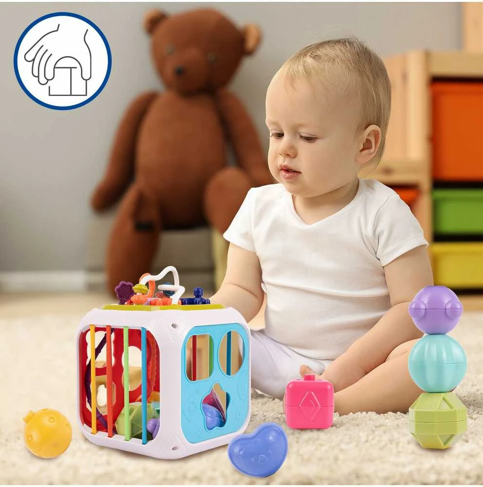 Malplay Montessori rūšiavimo kubas 7 in1