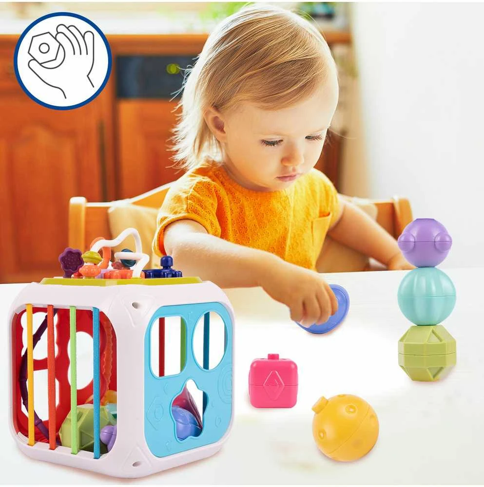 Malplay Montessori rūšiavimo kubas 7 in1
