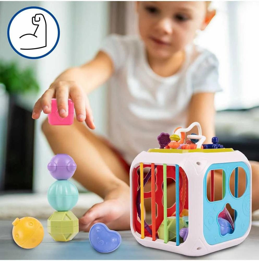 Malplay Montessori rūšiavimo kubas 7 in1