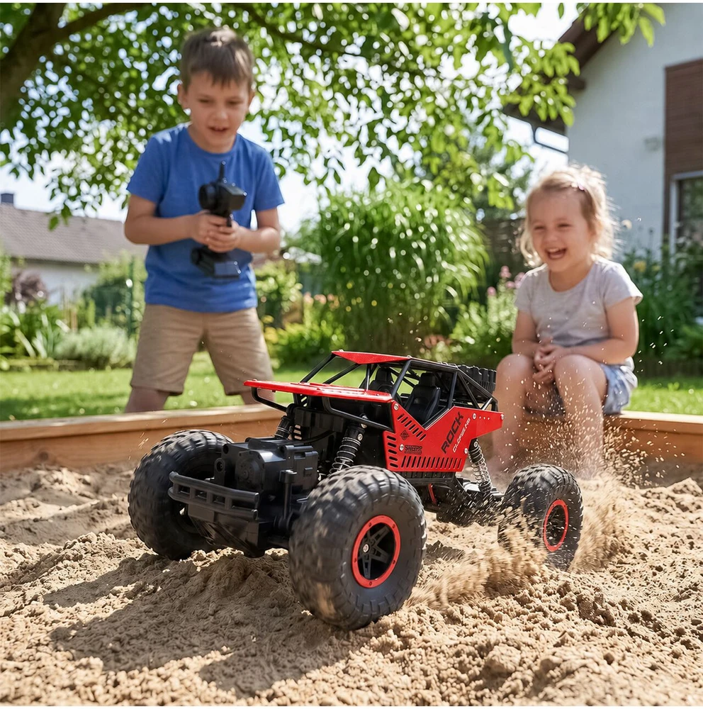 Malplay Nuotoliniu būdu valdoma 4x4 baterija varoma visureigė transporto priemonė