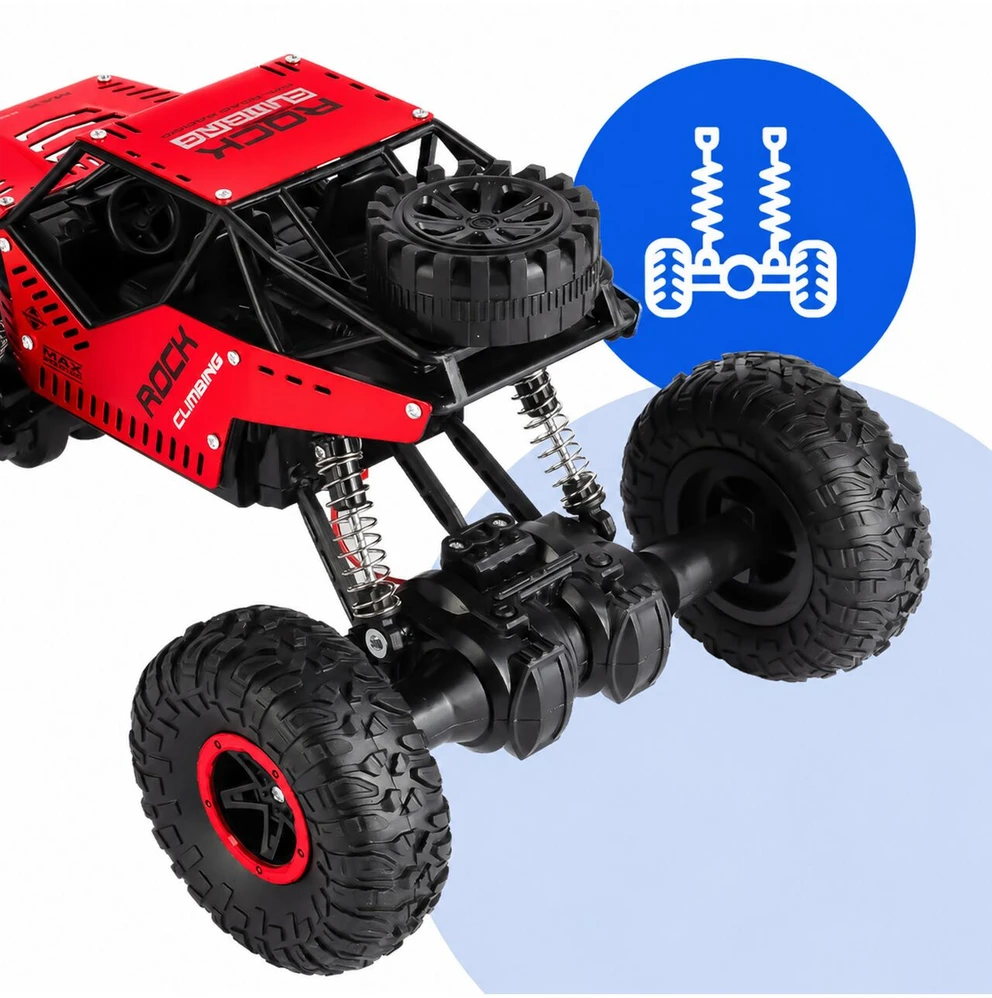 Malplay Nuotoliniu būdu valdoma 4x4 baterija varoma visureigė transporto priemonė