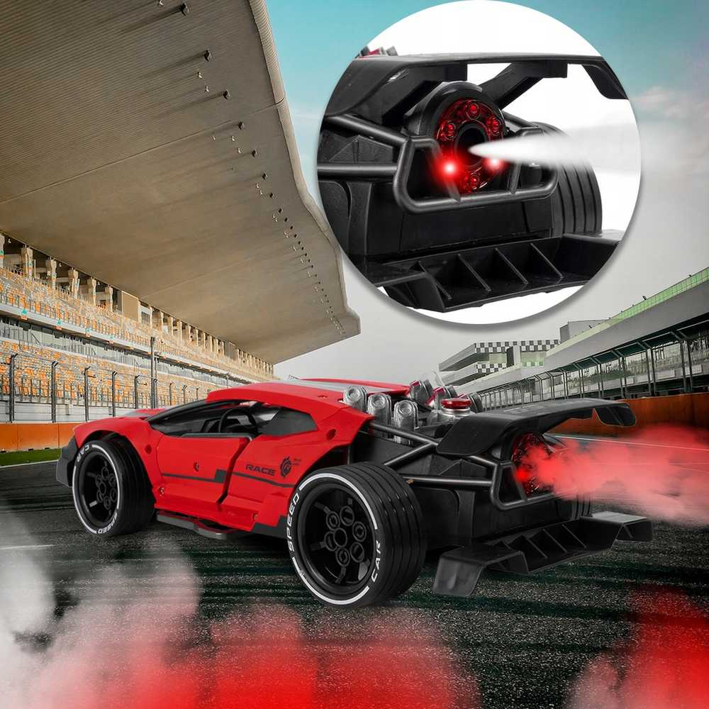 Malplay Nuotoliniu būdu valdomas automobilis skleidžiantis dūmus, RC
