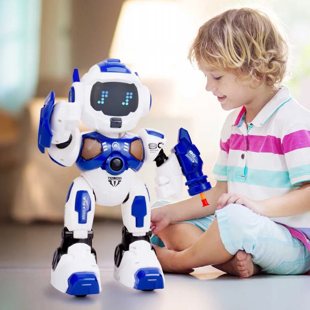 Malplay Interaktyvus Robotas, nuotoliniu valdymo pultu valdomas, šokantis ir šaudantis