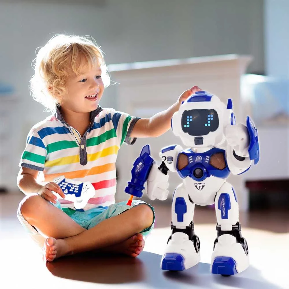 Malplay Interaktyvus Robotas, nuotoliniu valdymo pultu valdomas, šokantis ir šaudantis