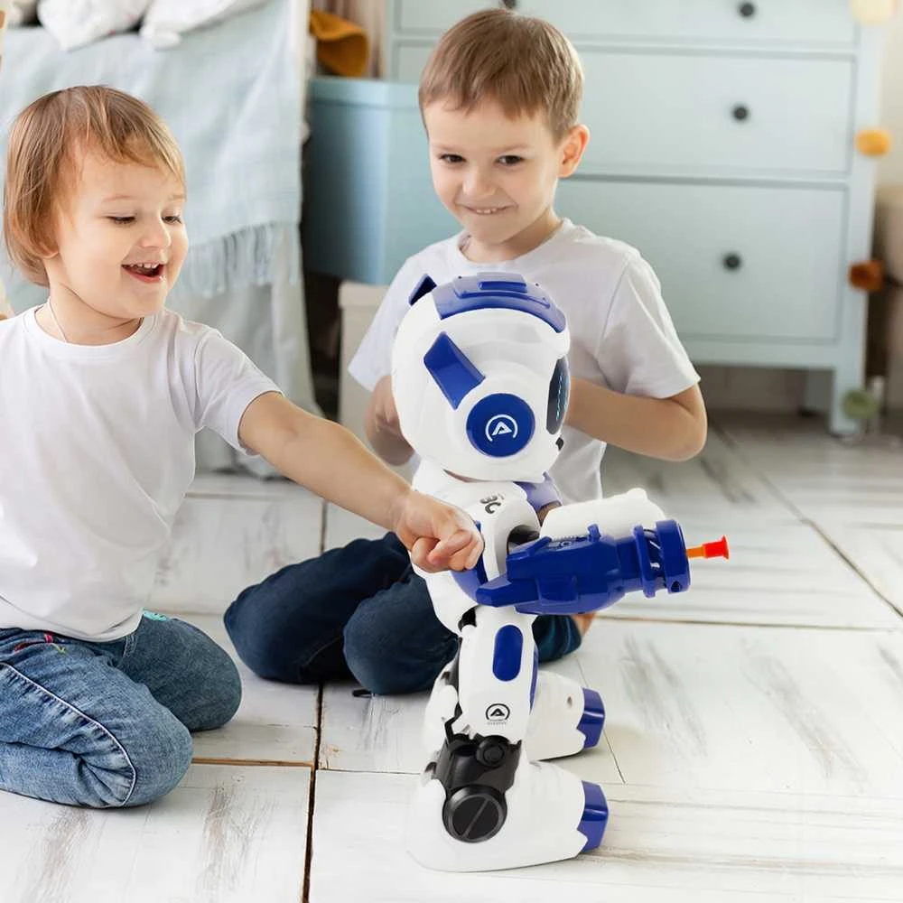 Malplay Interaktyvus Robotas, nuotoliniu valdymo pultu valdomas, šokantis ir šaudantis