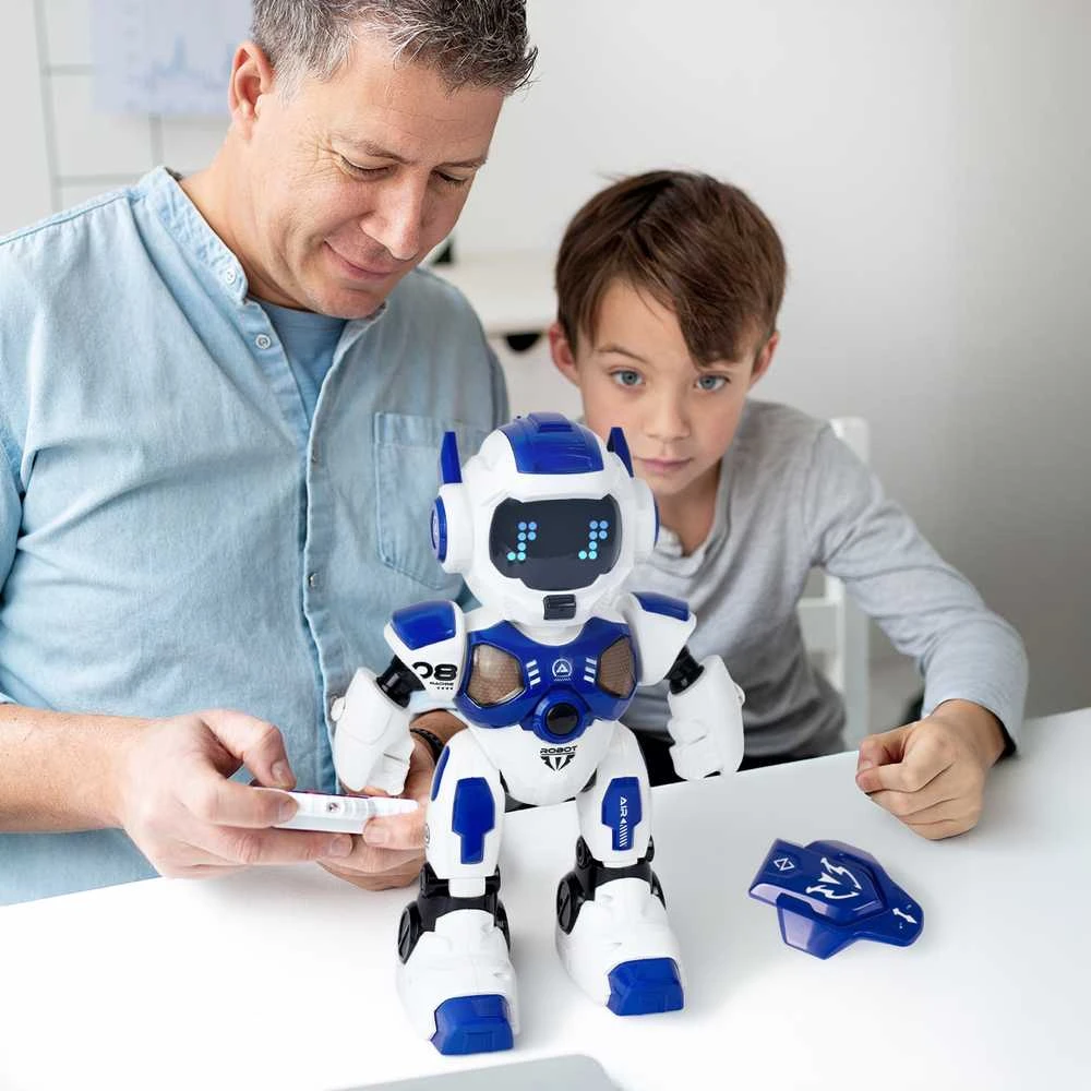 Malplay Interaktyvus Robotas, nuotoliniu valdymo pultu valdomas, šokantis ir šaudantis