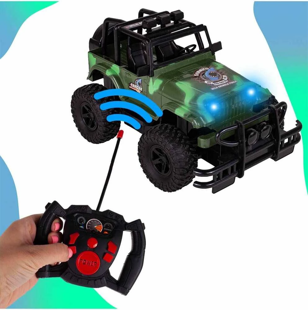 Malplay Nuotoliniu budu valdomas karinis visureigis Jeep, RC