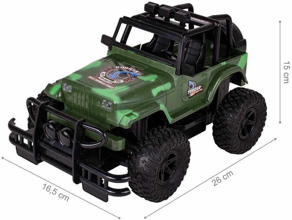 Malplay Nuotoliniu budu valdomas karinis visureigis Jeep, RC