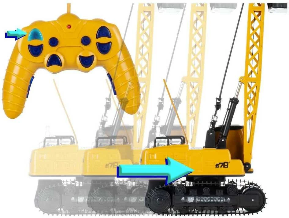 Malplay Nuotoliniu būdu valdomas statybinis kranas, RC, 50 cm