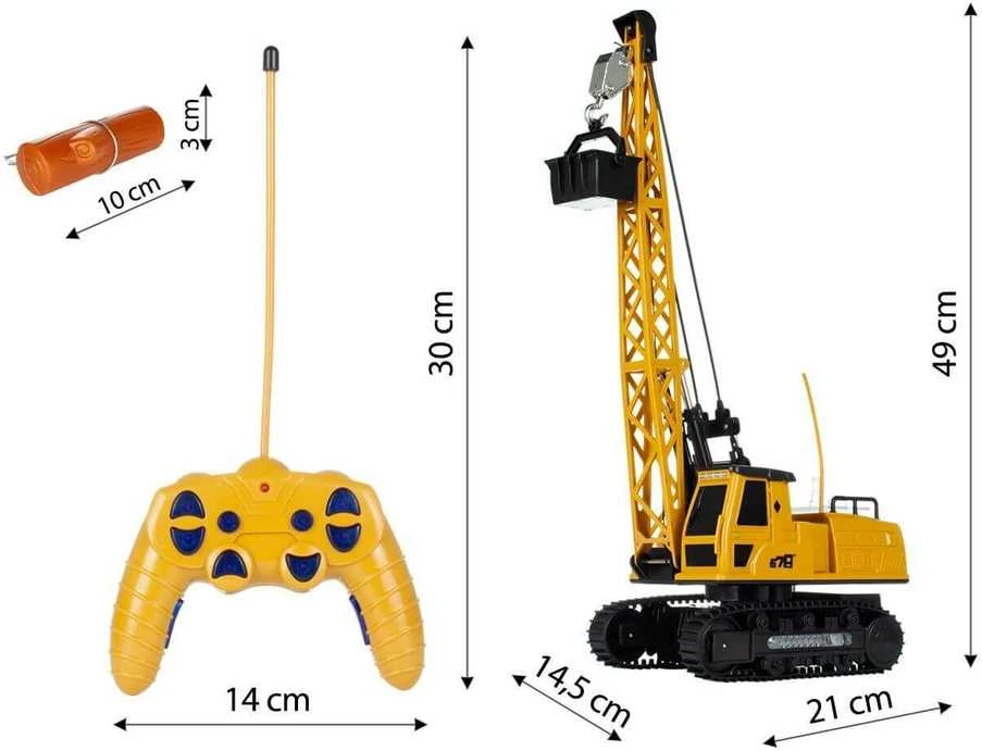Malplay Nuotoliniu būdu valdomas statybinis kranas, RC, 50 cm