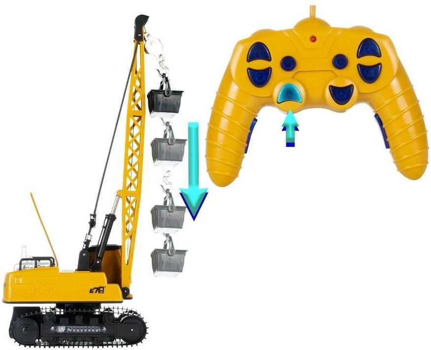 Malplay Nuotoliniu būdu valdomas statybinis kranas, RC, 50 cm
