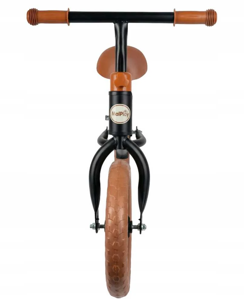 Balansinis dviratukas Malplay 12" Eva, ruda-juoda