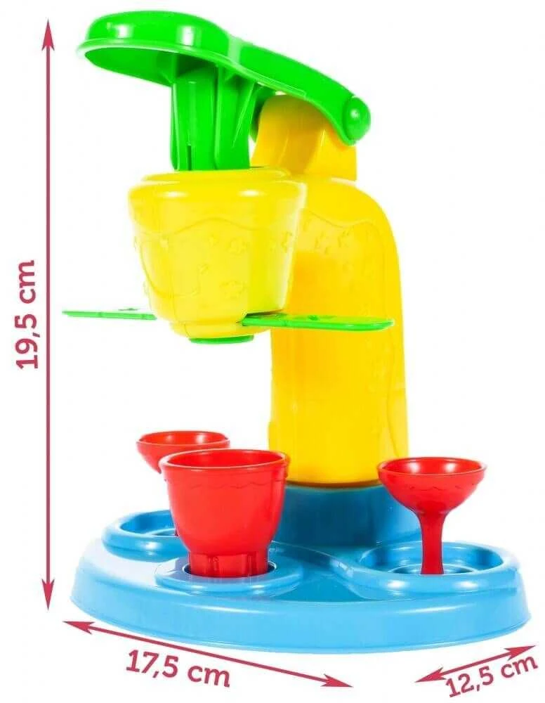 Malplay Plastilino rinkinys su ledų gaminimo aparatu ir 8 plastilino indeliais
