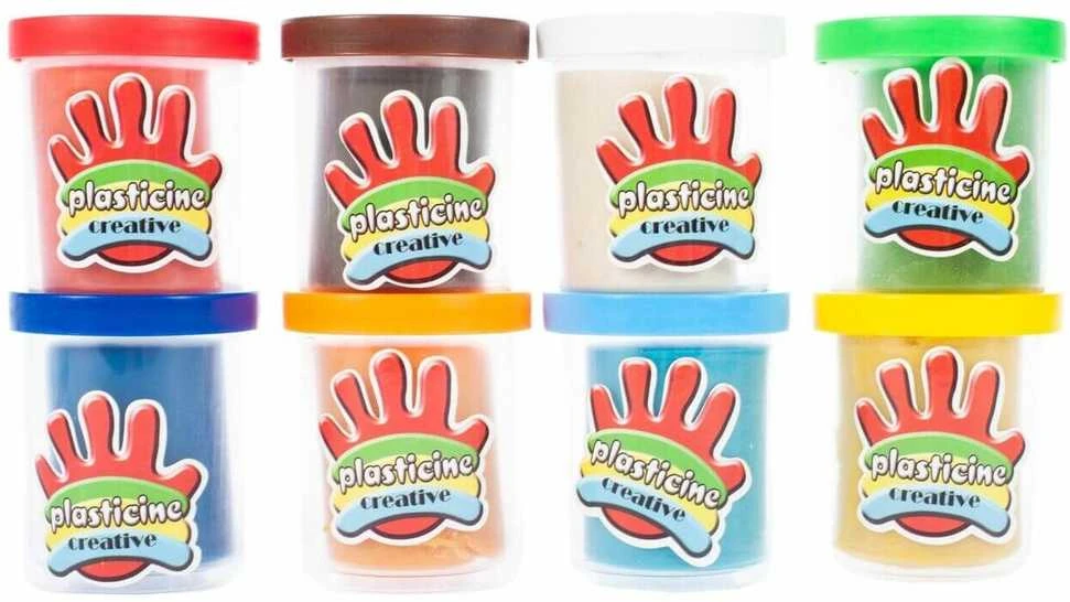 Malplay Plastilino rinkinys su ledų gaminimo aparatu ir 8 plastilino indeliais