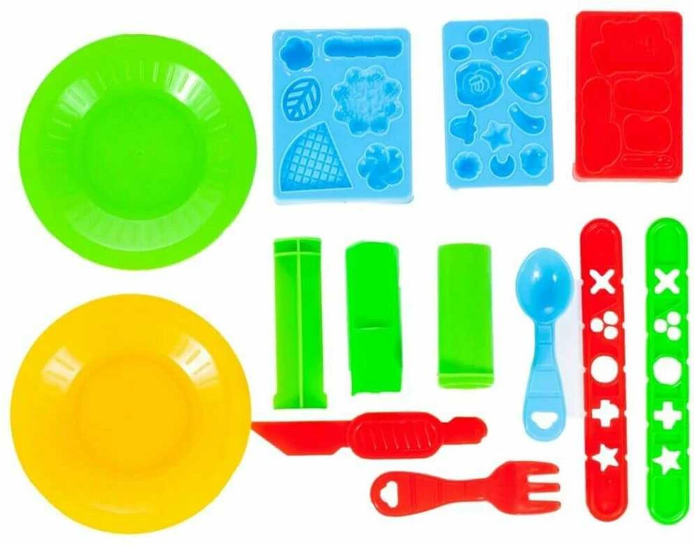 Malplay Plastilino rinkinys su ledų gaminimo aparatu ir 8 plastilino indeliais