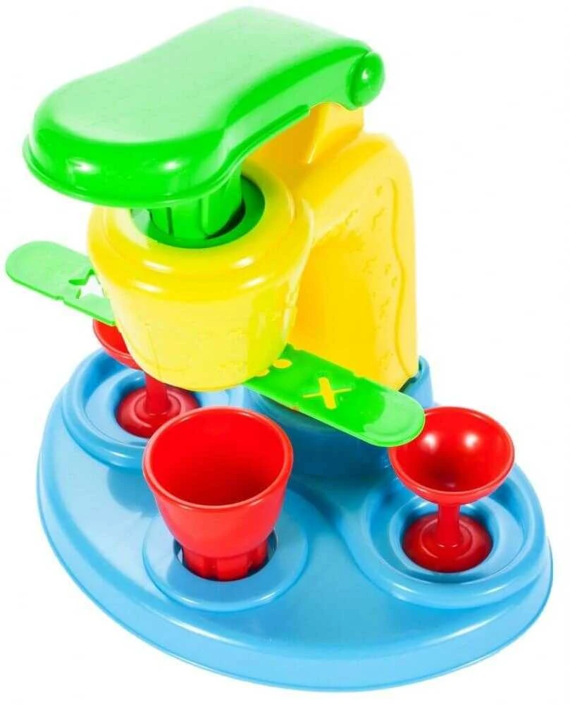 Malplay Plastilino rinkinys su ledų gaminimo aparatu ir 8 plastilino indeliais