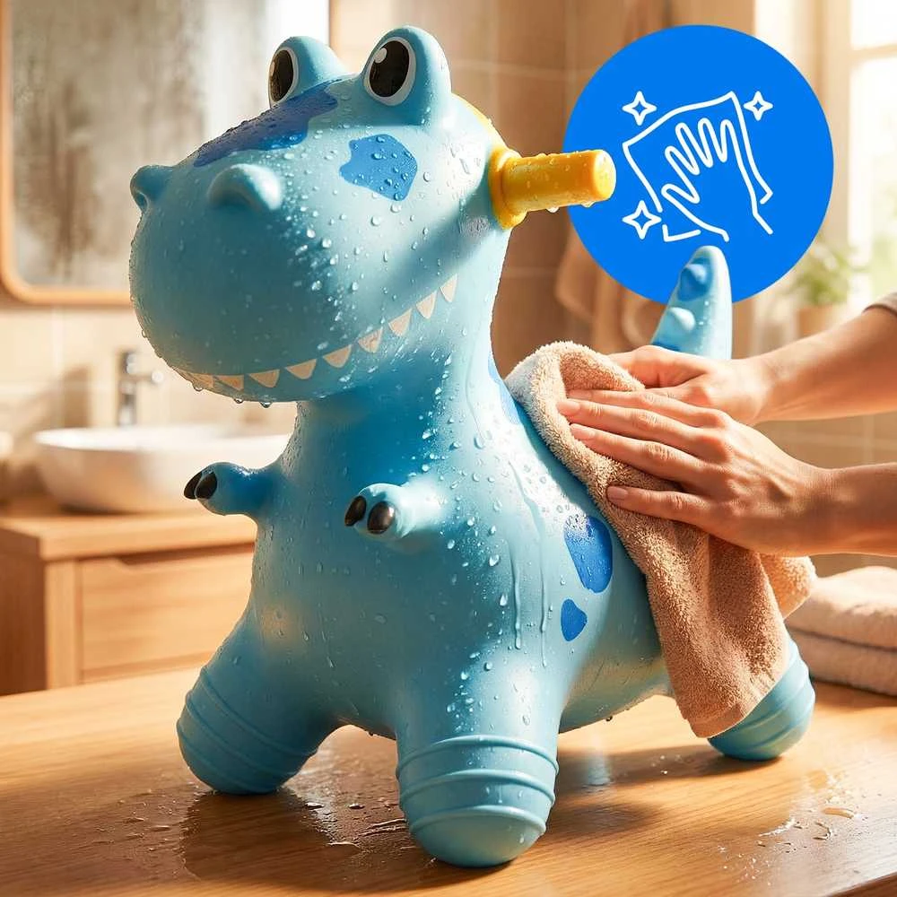 Malplay Pripučiamas guminis šokliukas Dinozauras su pompa, 48 cm