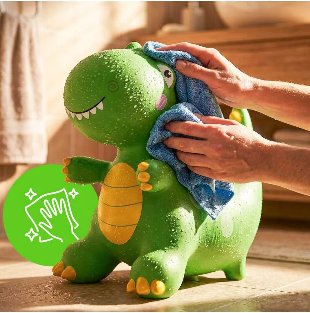 Malplay Pripučiamas guminis šokliukas Dinozauras su pompa, 49 cm