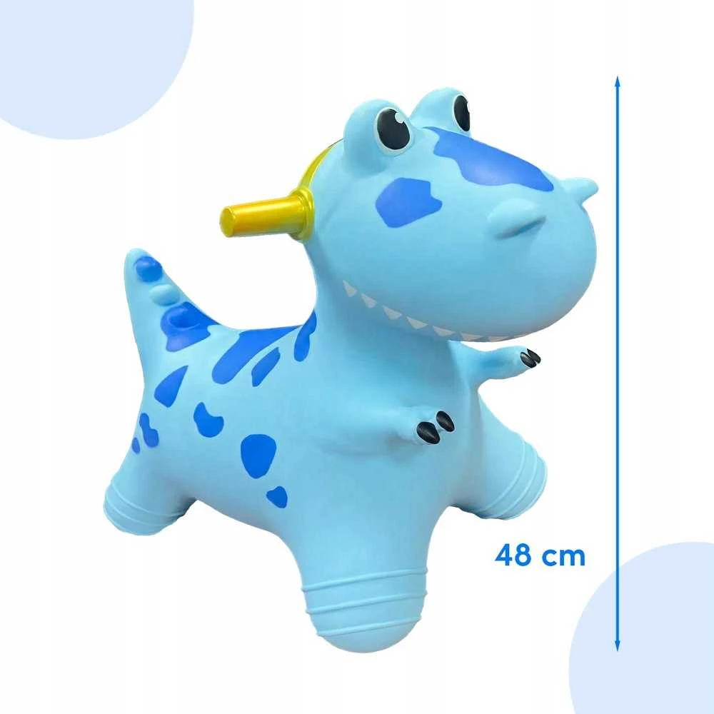 Malplay Pripučiamas guminis šokliukas Dinozauras su pompa, 48 cm