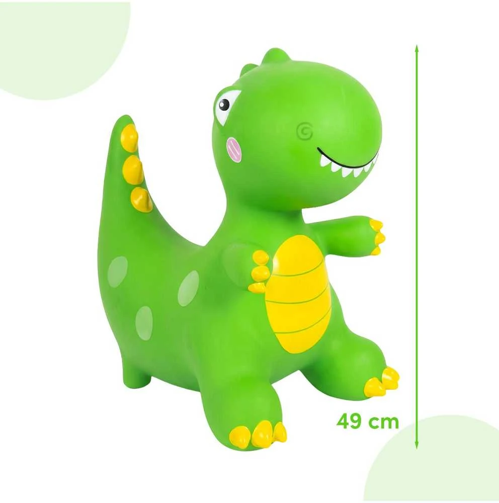 Malplay Pripučiamas guminis šokliukas Dinozauras su pompa, 49 cm