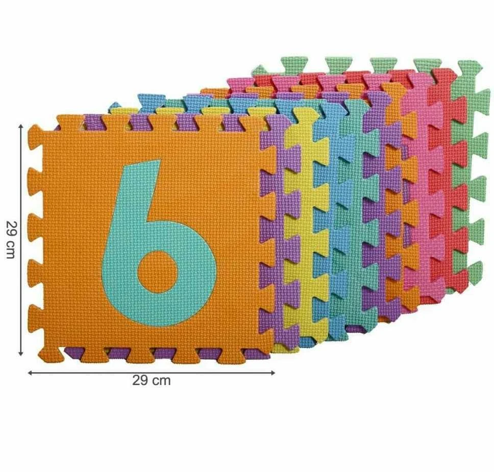 Malplay Putplasčio dėlionė - kilimėlis 29x29 raidės, 10 vnt.