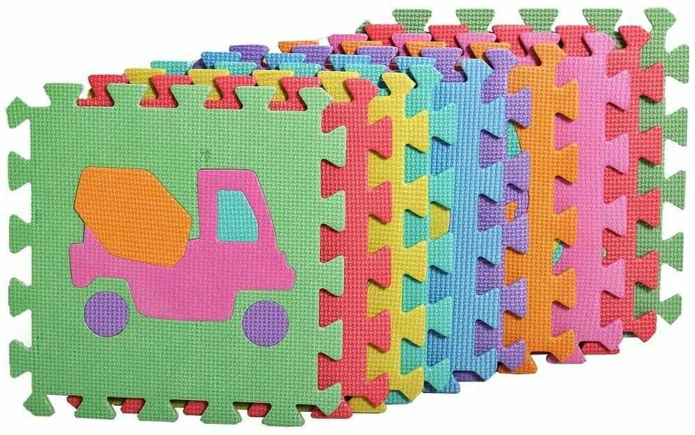 Malplay Putplasčio dėlionė - kilimėlis 29x29 formos, 10 vnt.