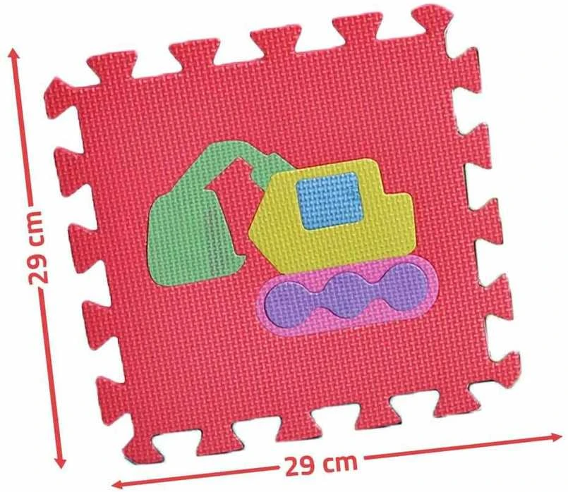 Malplay Putplasčio dėlionė - kilimėlis 29x29 formos, 10 vnt.