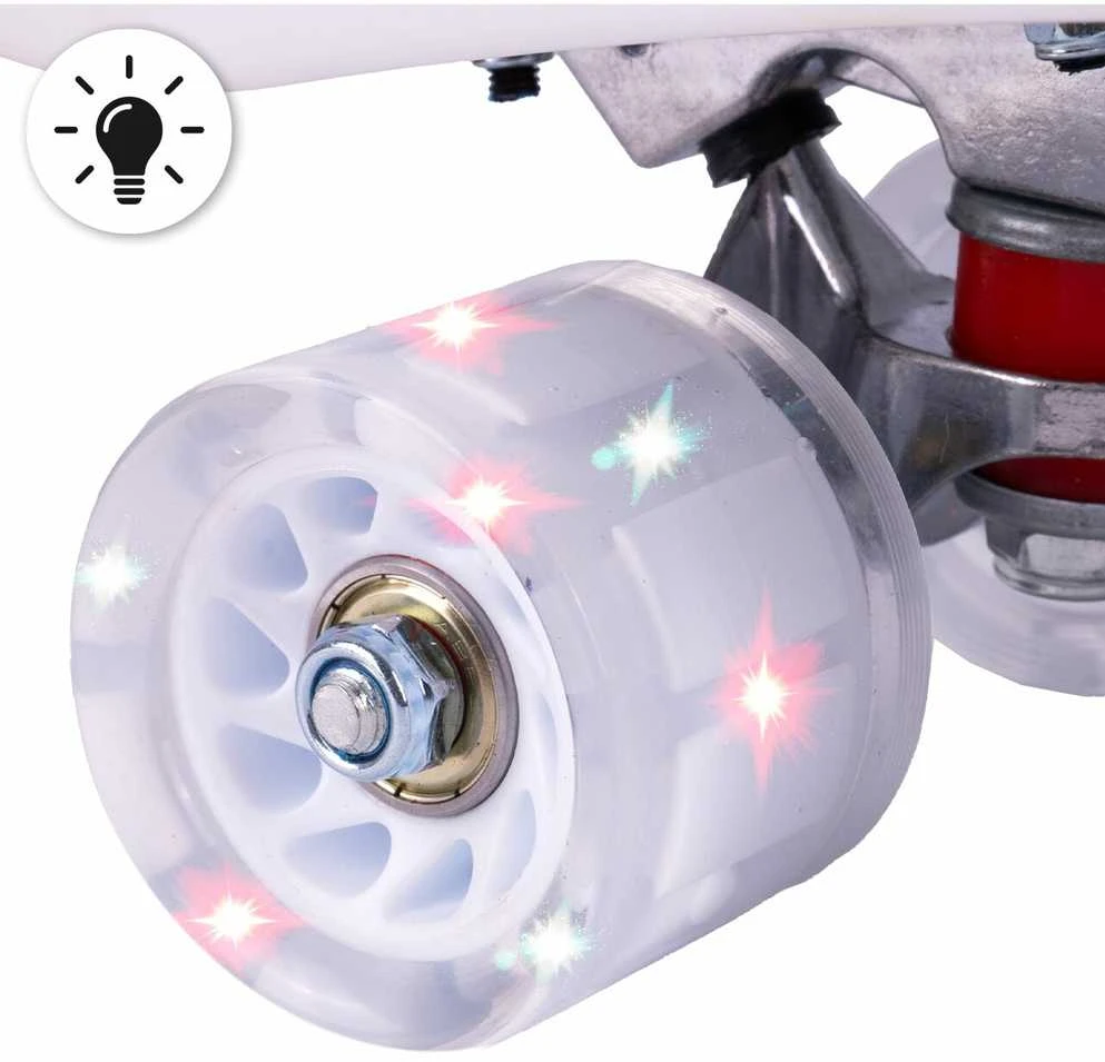 Malplay Riedlentė su rankena, LED ratais, ABEC-7, 65 cm