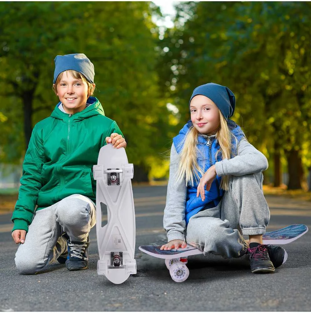 Malplay Riedlentė su rankena, LED ratais, ABEC-7, 65 cm