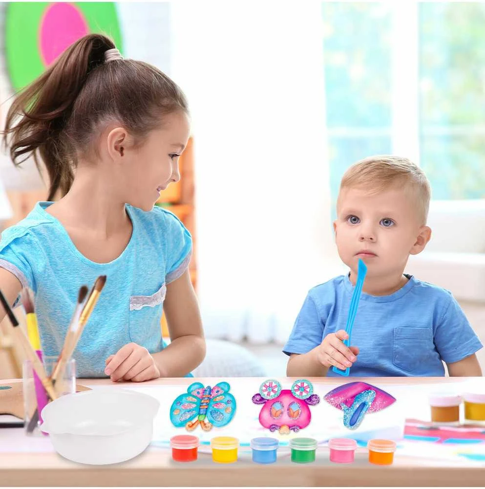 Malplay Kūrybinis rinkinys DIY - mergaitės iš gipso su akvarele