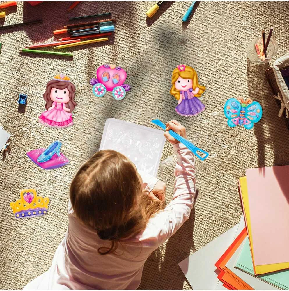 Malplay Kūrybinis rinkinys DIY - mergaitės iš gipso su akvarele
