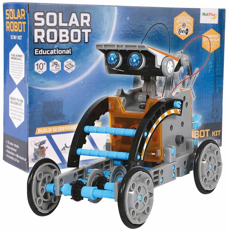 Cooler Stuff Malplay Robotas konstruktorius su saulės baterija, 12in 1