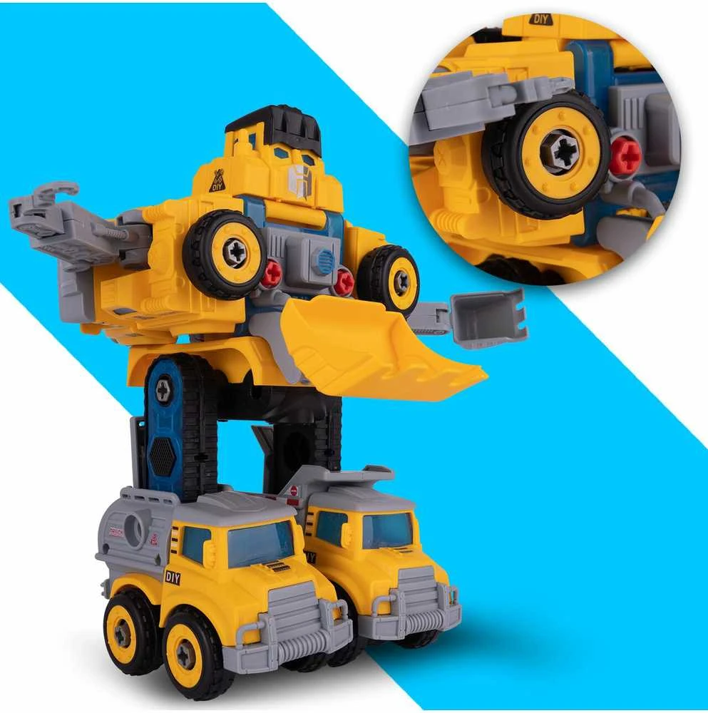 Malplay Robotas transformeris konstruktorius Automobiliai, 5in 1