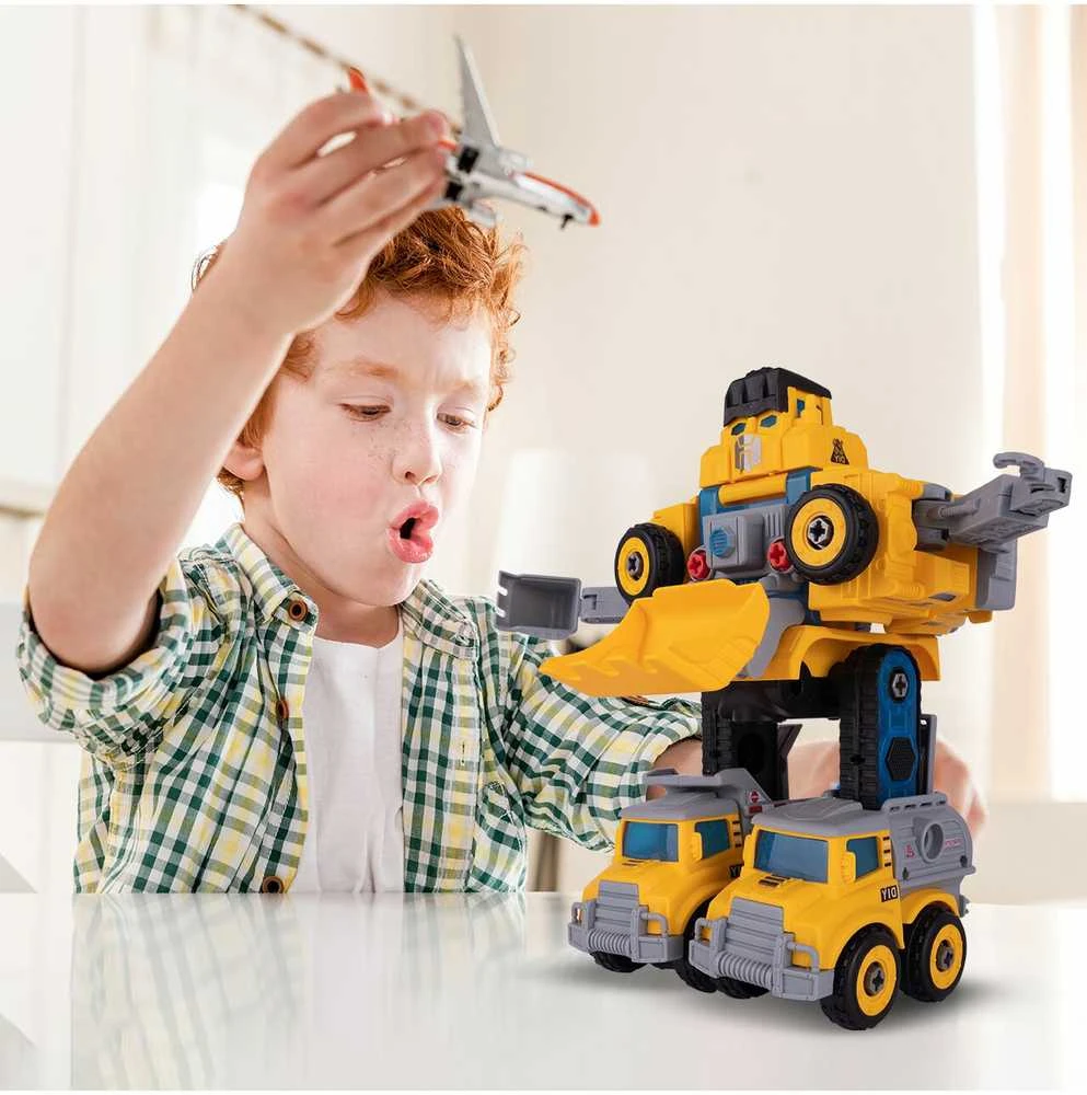 Malplay Robotas transformeris konstruktorius Automobiliai, 5in 1