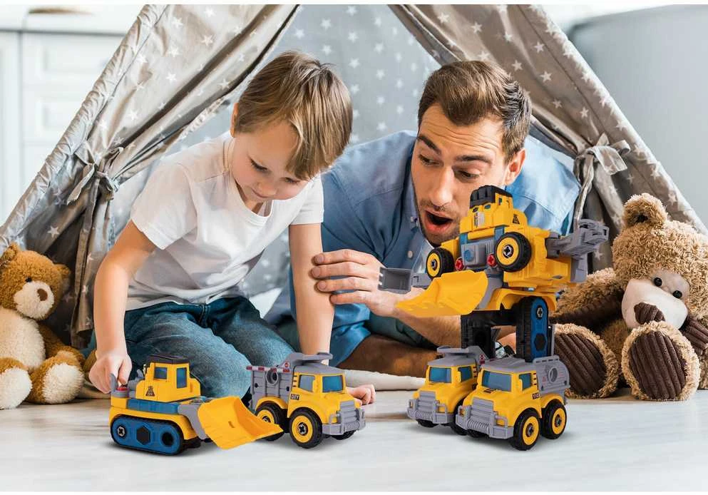 Malplay Robotas transformeris konstruktorius Automobiliai, 5in 1