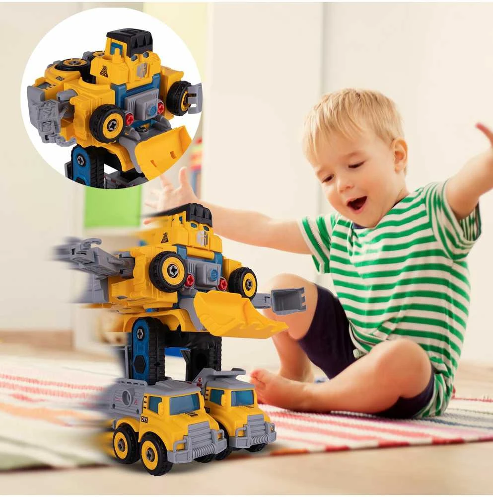 Malplay Robotas transformeris konstruktorius Automobiliai, 5in 1
