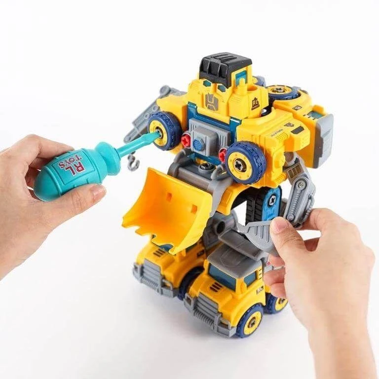 Malplay Robotas transformeris konstruktorius Automobiliai, 5in 1