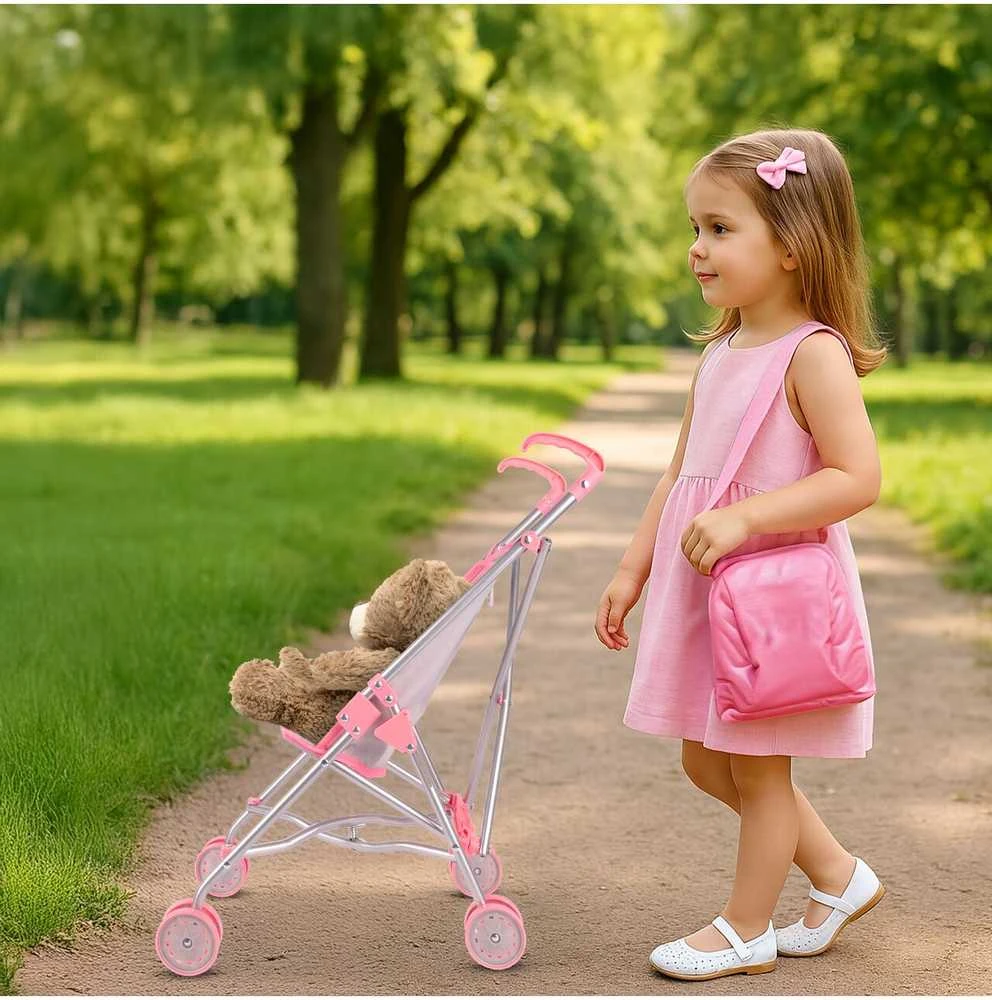 Malplay Sulankstomas vežimėlis lėlei Vienaragis ir princesė