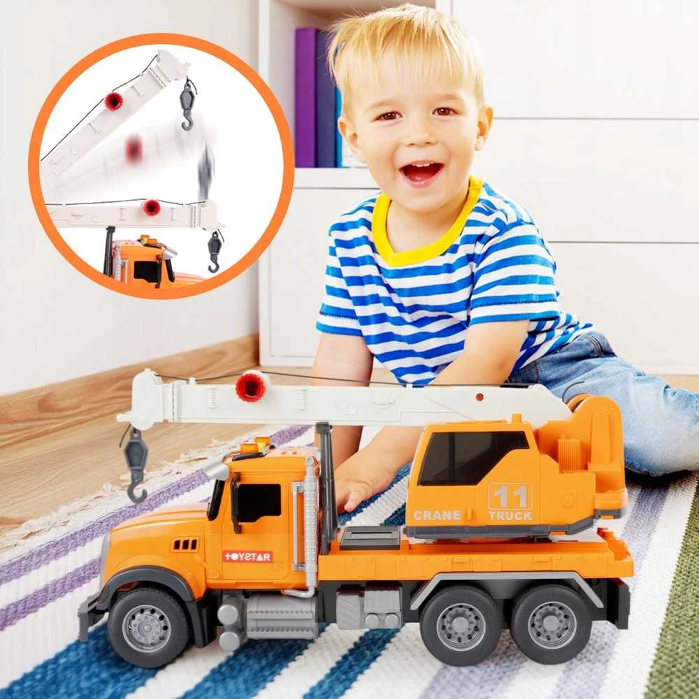 Malplay Sunkvežimis kranas su strėle, šiesa ir garsu