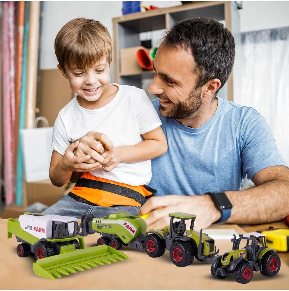 Malplay Ūkininko rinkinys su gyvuliais ir technika, 27 vnt