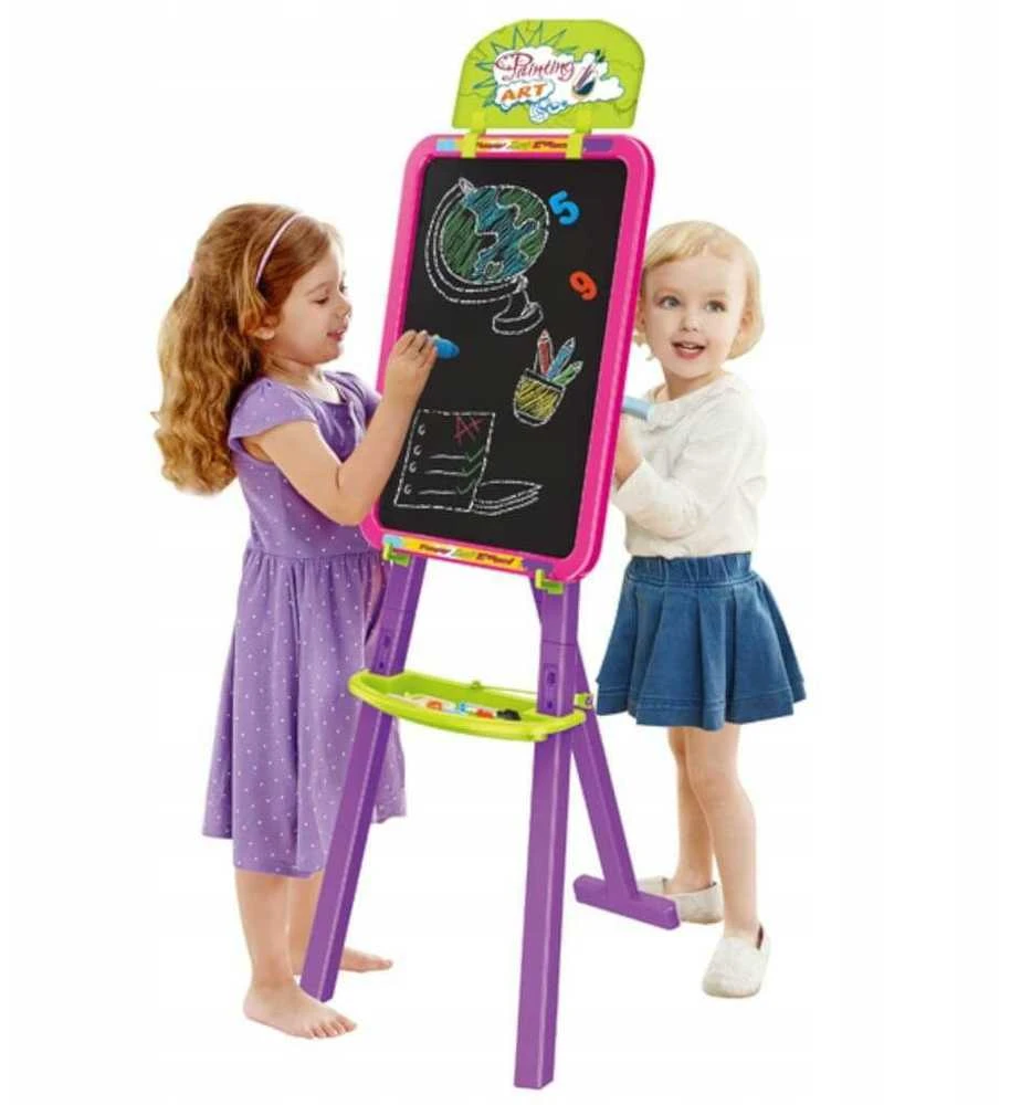 Malplay Vaikiška dvipusė magnetinė lenta 3in1